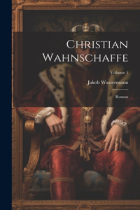 Christian Wahnschaffe; Roman; Volume 1