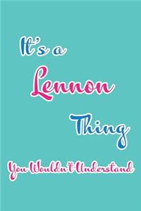 It's a Lennon Thing You Wouldn't Understand