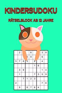 Kindersudoku Rätselblock Ab 12 Jahre