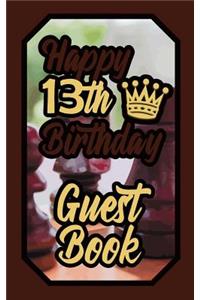 Happy 13th Birthday Guest Book