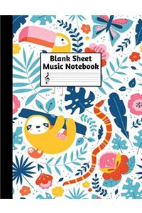 Blank Sheet Music Notebook