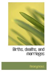 Births, Deaths, and Marriages