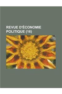 Revue D'Economie Politique (16 )