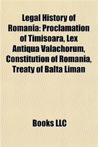 Legal History of Romania