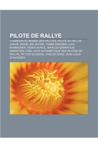 Pilote de Rallye