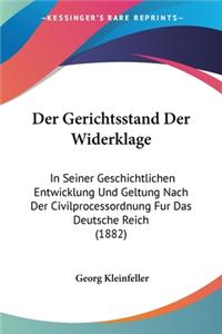 Der Gerichtsstand Der Widerklage