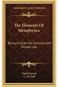 The Elements of Metaphysics