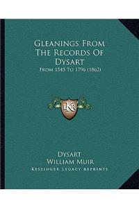 Gleanings From The Records Of Dysart