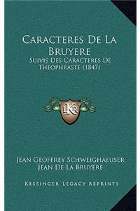 Caracteres de La Bruyere