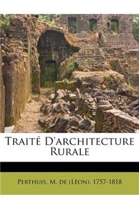 Traite D'Architecture Rurale