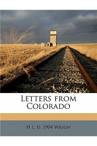 Letters from Colorado