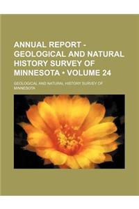 Annual Report - Geological and Natural History Survey of Minnesota (Volume 24)