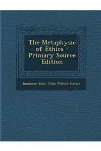 The Metaphysic of Ethics