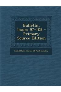 Bulletin, Issues 97-108