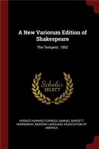 A New Variorum Edition of Shakespeare