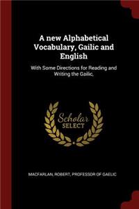 new Alphabetical Vocabulary, Gailic and English