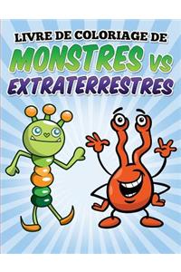 Livre de coloriage de monstres vs extraterrestres