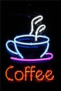 Neon Coffee Sign Journal
