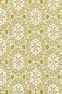 Gold Glitter Floral Pattern Notebook