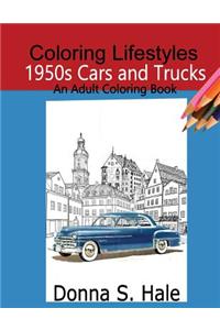 1950s Cars and Trucks Adult Coloring Book