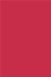 Journal French Raspberry Color Simple Plain Raspberry Red