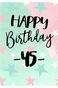 Happy Birthday 45