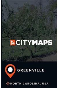 City Maps Greenville North Carolina, USA