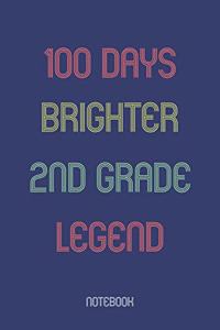 100 Days Brighter 2nd Grade Legend