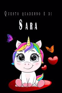 Questo quaderno è di Sara