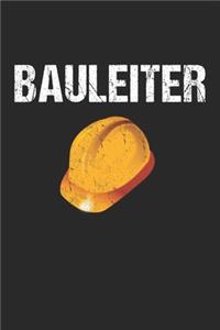 Bauleiter - Helm Lustig Bau Leiter: 120 Pages 6 'x 9' -Dot Graph Paper Journal Manuscript - Planner - Scratchbook - Diary