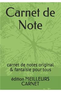 Carnet de Note