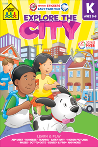 School Zone Explore the City Kindergarten Tablet Workbook