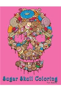 Sugar Skull Coloring For Adults