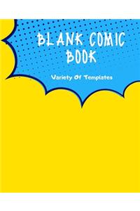 Blank comic Book Variety Of Templates