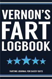 Vernon's Fart Logbook Farting Journal For Gassy Guys