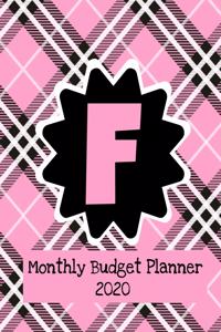Monthly Budget Planner 2020