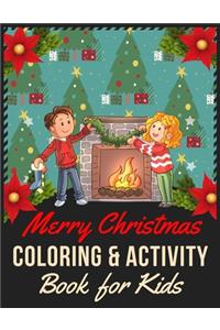 Merry Christmas Coloring and Activity Book for Kids
