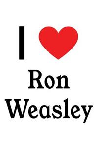 I Love Ron Weasley: Ron Weasley Designer Notebook