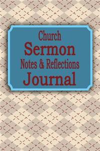 Church Sermon Notes & Reflections Journal