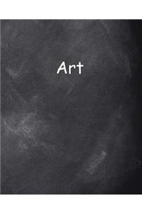 School Composition Book Art Chalkboard Style 130 Pages