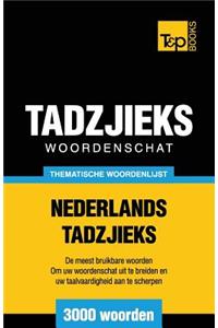 Thematische woordenschat Nederlands-Tadzjieks - 3000 woorden