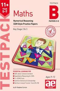 11+ Maths Year 5-7 Testpack B Papers 5-8