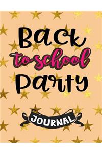 Back To School Party Journal