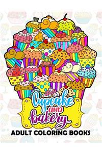 CupCake and Bakery Adults coloring book