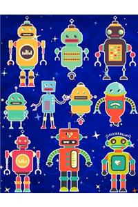 Robots Sticker Album For Boys