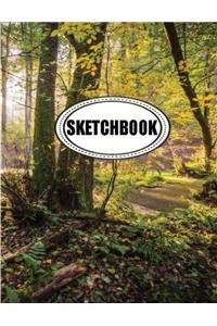 Sketchbook : Nature: 120 Pages of 8.5 x 11 Blank Paper for Drawing, Doodling or Sketching (Sketchbooks)
