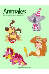 Animales libro para colorear para niños pequeños 4