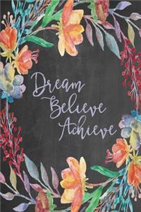 Chalkboard Journal - Dream Believe Achieve (Lilac)