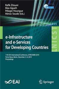 E-Infrastructure and E-Services for Developing Countries