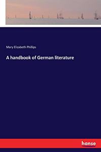 handbook of German literature